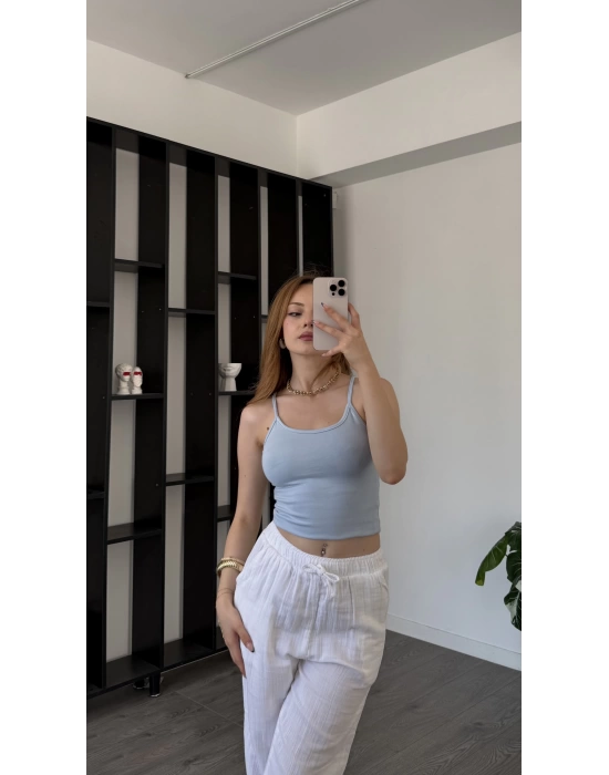 Mavi Lopez Askılı Basic Atlet