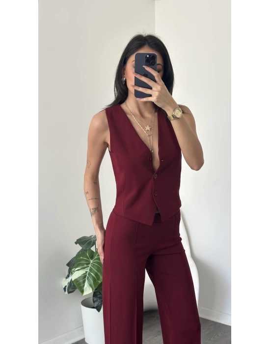 Nova Bordo Yelek Pantolon 2’li Takım