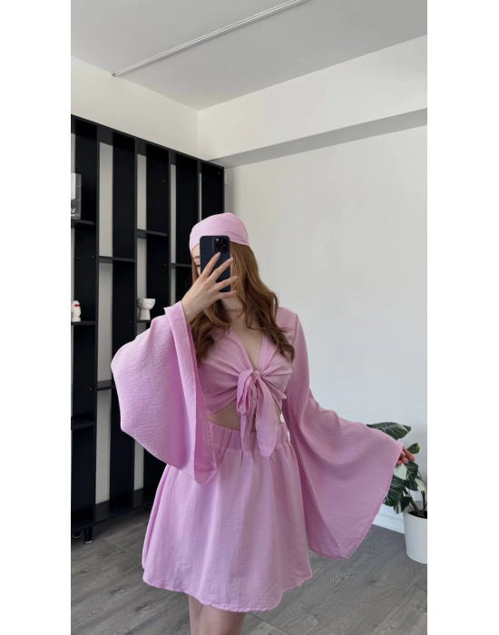 Pembe Alina Bandanalı 3’lü Takım