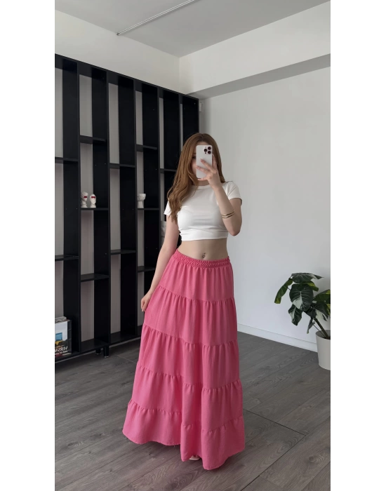 Pembe Anita Bohem Etek