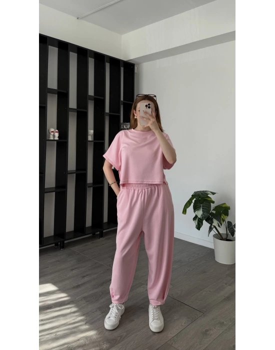 Pembe Elira Baggy Kesim 2’li Takım