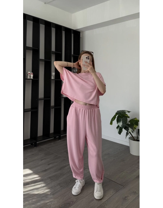 Pembe Elira Baggy Kesim 2’li Takım