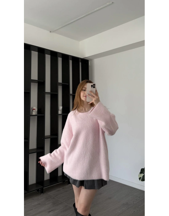 Pembe Luffy Yumoş Kazak