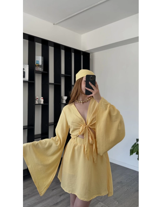 Sarı Alina Bandanalı 3’lü Takım