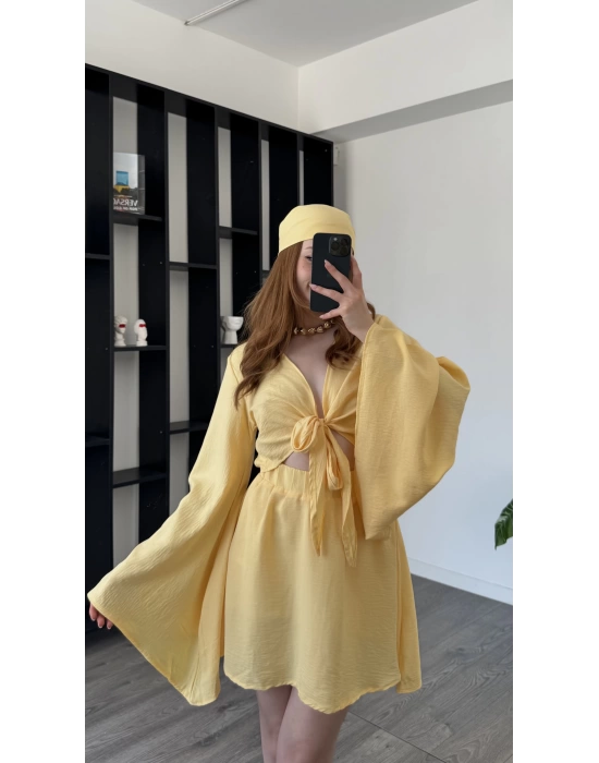 Sarı Alina Bandanalı 3’lü Takım
