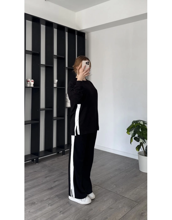 Siyah Aliser Şeritli Orjinal Marka Takım