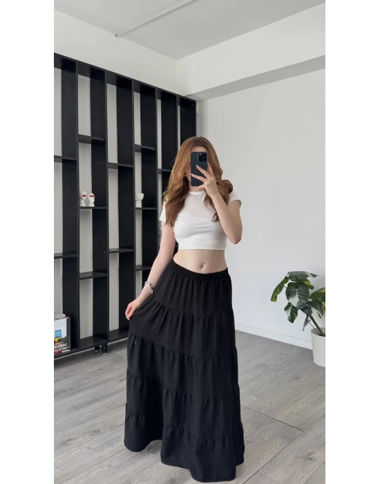 Siyah Anita Bohem Etek