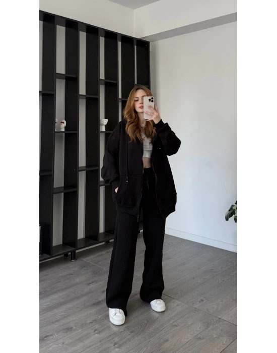 Siyah Nyla 2’li Eşofman Takımı