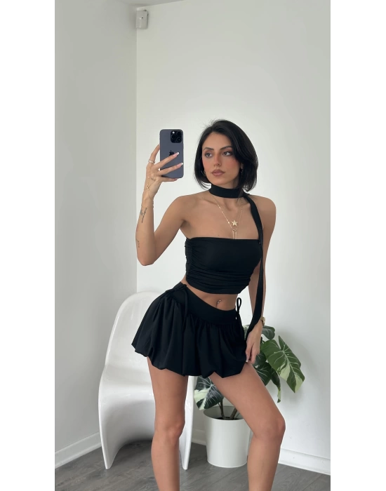 Siyah Şal Detay 2’li Takım