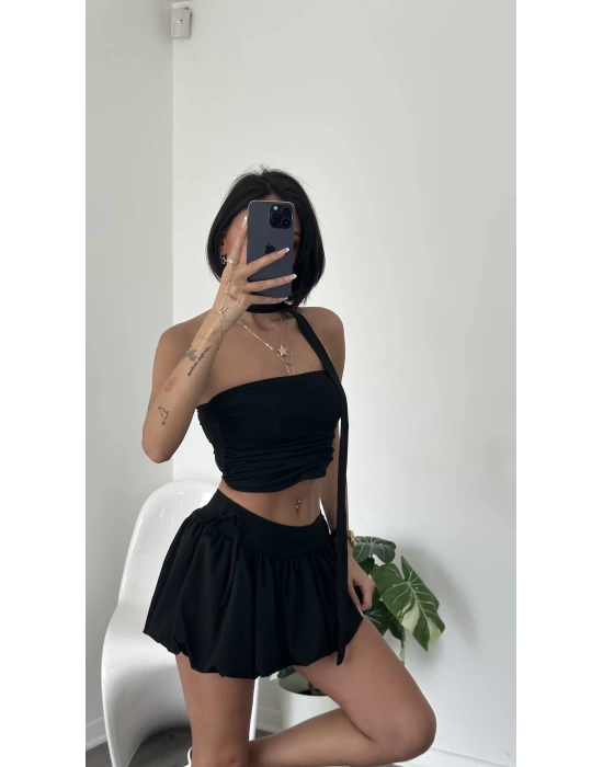 Siyah Şal Detay 2’li Takım
