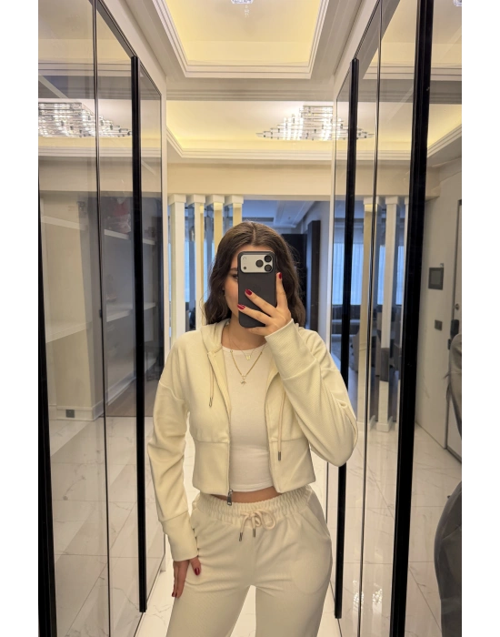 Taş Rengi Selanik Hırkalı Takım