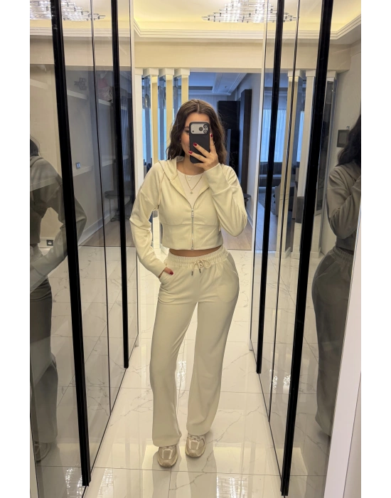 Taş Rengi Selanik Hırkalı Takım