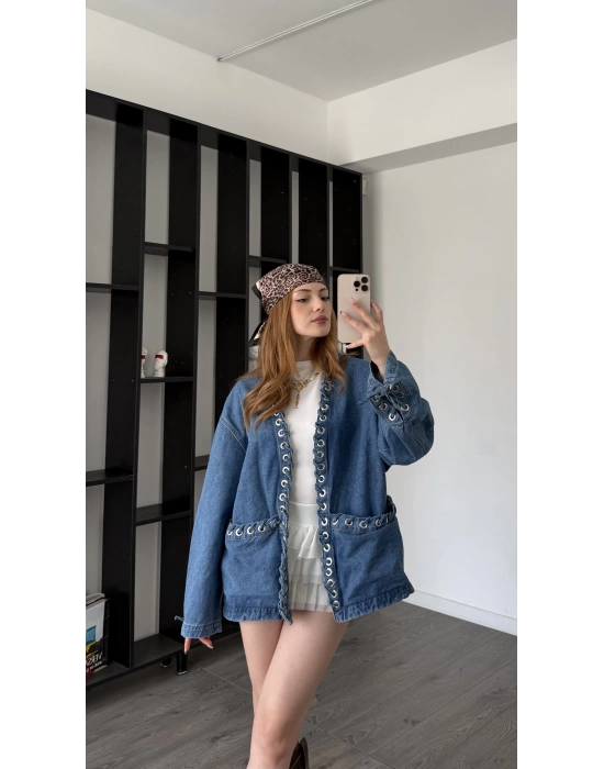 Tasarım Oversize Denim Ceket