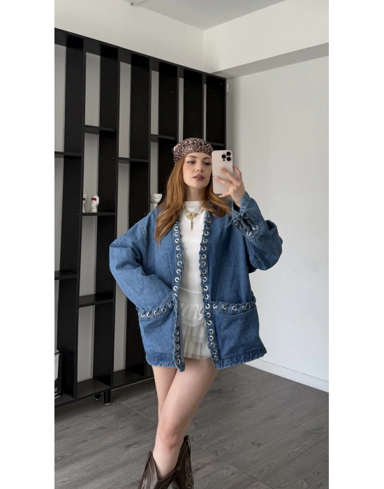 Tasarım Oversize Denim Ceket