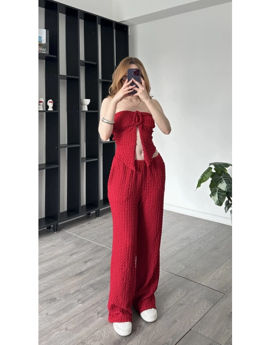 Tiana Kırmızı Kelebek Starplez 2li Takım
