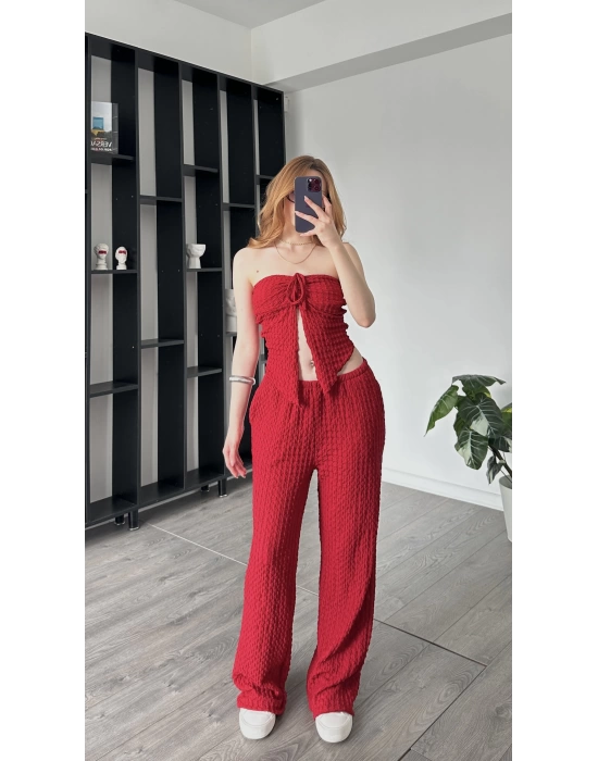 Tiana Kırmızı Kelebek Starplez 2li Takım