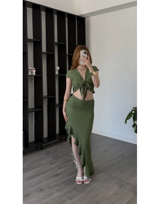 Yeşil Alicia Bağlamalı 2’li Takım
