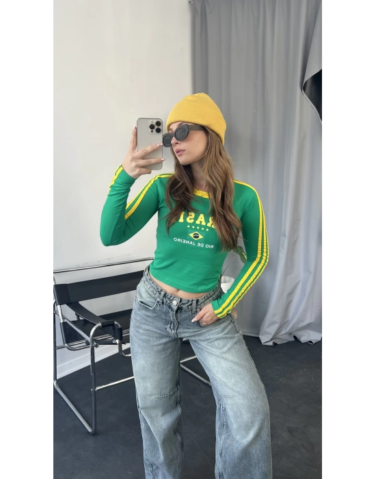 Yeşil Brasil Crop Top