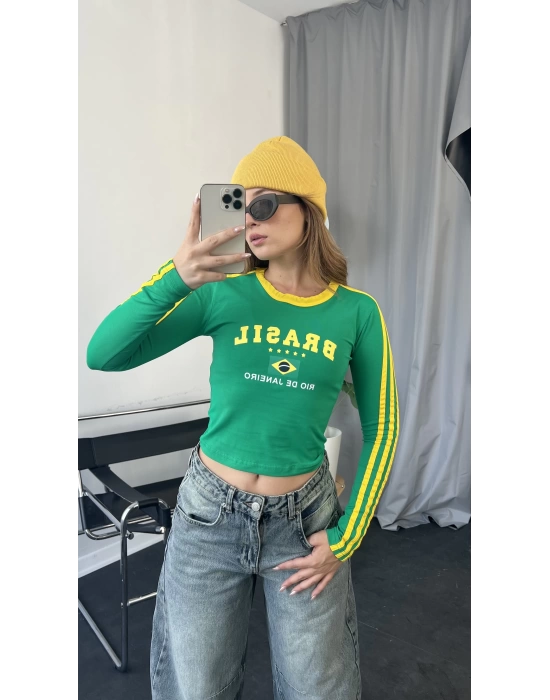 Yeşil Brasil Crop Top