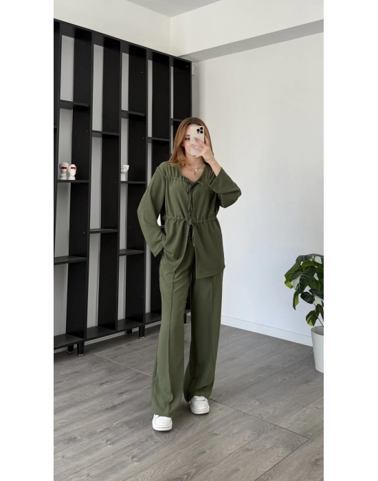 Yeşil Novia Bağcık Detay 2’li Takım