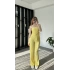 Belle Sarı Asimetrik 2li Takım