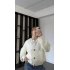 Beyaz Brooke Örgü Triko Hırka