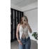 Beyaz Danny Boyundan Askılı Yelek