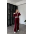 Bordo Chiara Blok Renkli Triko Takım