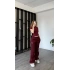 Bordo Mat Basic Eşofman Altı