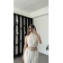 Elena Beyaz Sırt Dekolteli Bluz