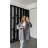 Gri Aida Premium Kaşe Kaban