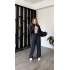 Antrasit Luvy Modal Şeritli Takım
