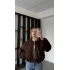 Kahve Anna Bomber kaşe Ceket