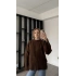 Kahve Dammy Bisiklet Yaka Kazak