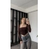 Kahve Kayle Tül Detay Korse
