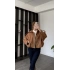Kahve Laura Oversize Süet Ceket