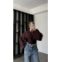 Kahve Lia Yarasa Kollu Bluz