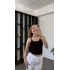 Kahve Lopez Askılı Basic Atlet