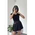Kayle Siyah Bisiklet Yaka Basic Body