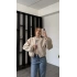 Krem Anna Bomber Kaşe Ceket