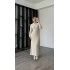 Krem Zora Maxi Triko Elbise