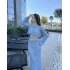 Mavi Sunny Örgü Pareo Takım