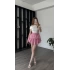 Pembe Hanna Güpürlü Katlı Şortlu Etek