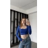 Saks Mira Basic Crop Bluz