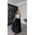 Siyah Dora Kemerli Poplin Elbise
