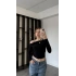 Siyah Helena Düşük Omuzlu Basic Bluz