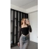 Siyah Kayle Tül Detay Korse