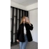 Siyah Oversize Gabardin Gömlek Ceket