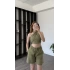 Yeşil Carrie Çapraz Bağlamalı Şortlu Takım