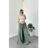 Yeşil Lily Dökümlü Salaş Pantolon